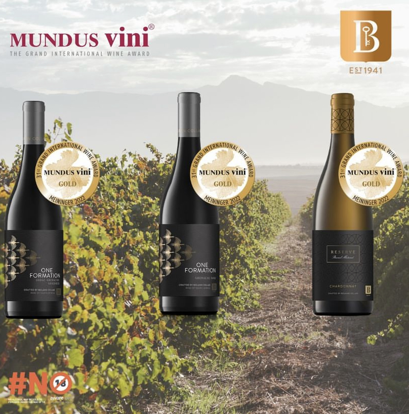 Boland Cellar is proud of the team's outstanding results at this year’s 31st Mundus Vini Grand International Wine Awards.